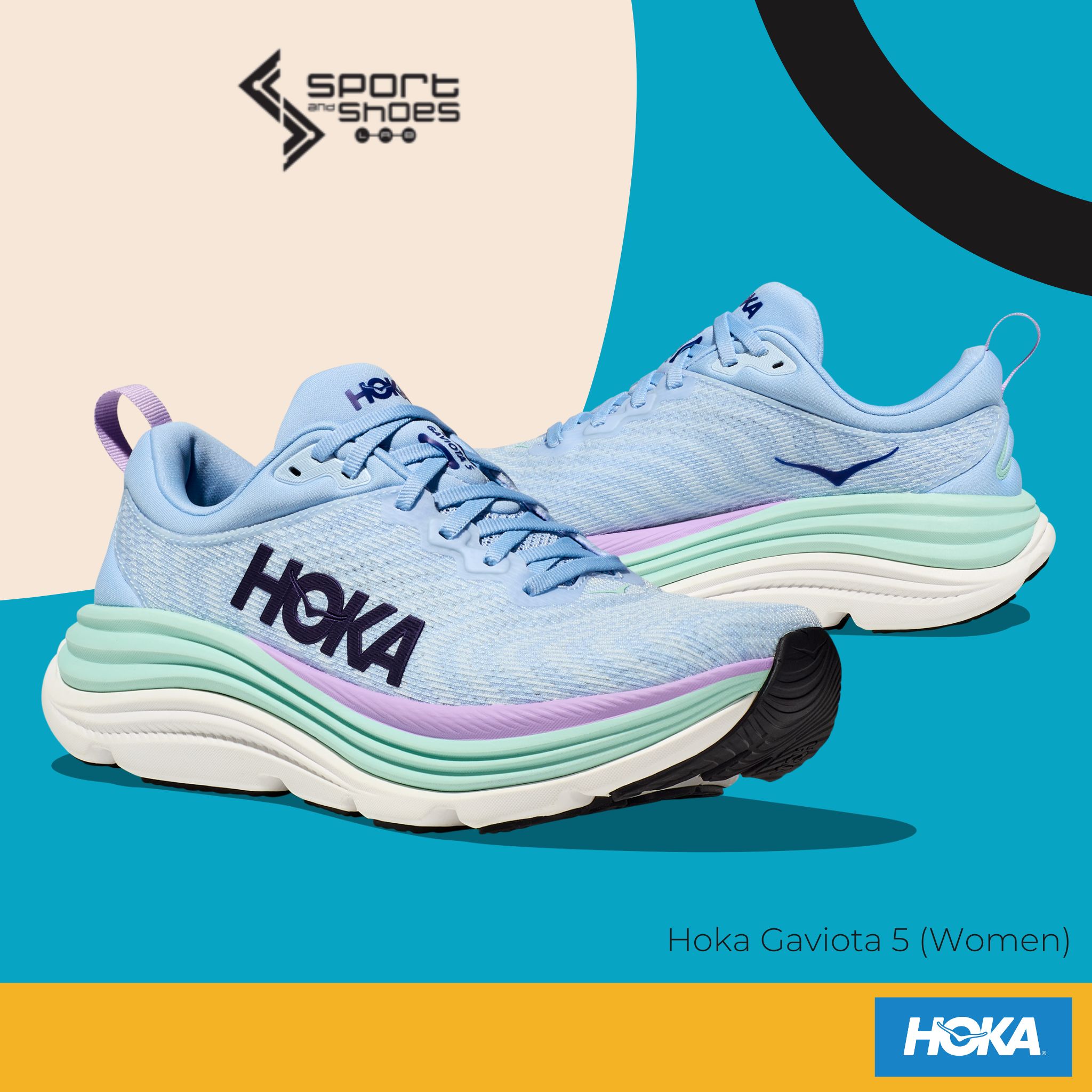 hoka Gaviota5 WIDE (W) (1134270-ABSO)